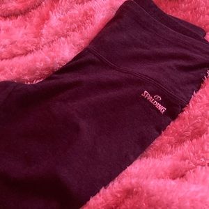 Brand New Spalding Calf Leggings, Greyish Black.